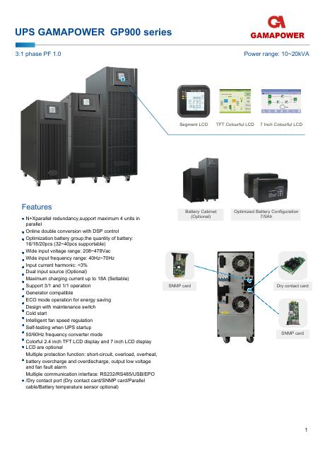 Sampul katalog GP K900 Series — 10–20 kVA